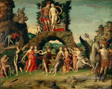  man - Parnasse Renaissance peintre Andrea Mantegna